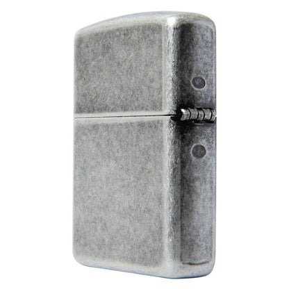 Zippo Armor Antique Silver Plate Lighter, Windproof #28973