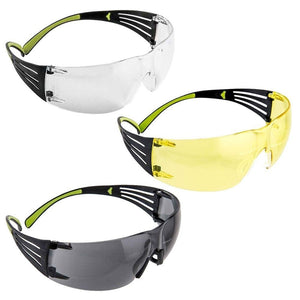 3M Peltor Sport SecureFit 400 Glasses, 3 Pack: Clear, Amber, Gray #SF400-P3PK
