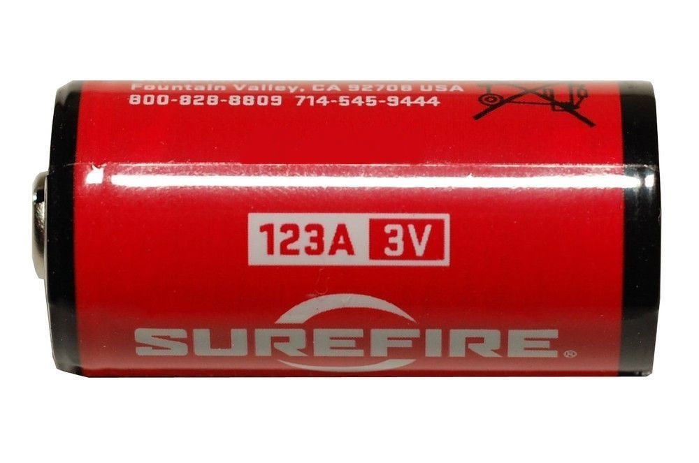 Surefire (1) 123A Lithium 3V Battery for Flashlights #SF1-BB