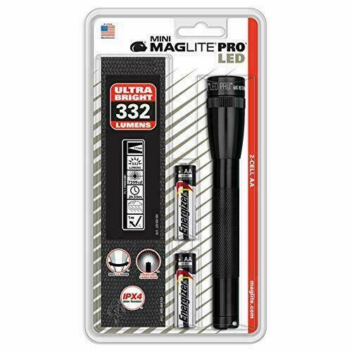 MAGLITE Mini Pro LED 2 AA Holster Pack, Black Flashlight #SP2P01HL