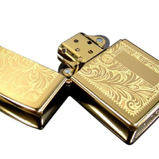 Zippo Classic Venetian Design, High Polish Brass Genuine Windproof Lighter #352B