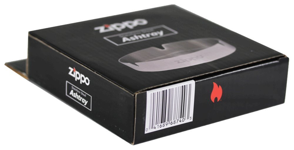 Zippo Stainless Steel Cigarette Ashtray w/ Logo #121512