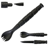 KA-BAR Tactical Spork Spoon/Fork Tool w/ Knife Blade, Made in USA, Camping #9909