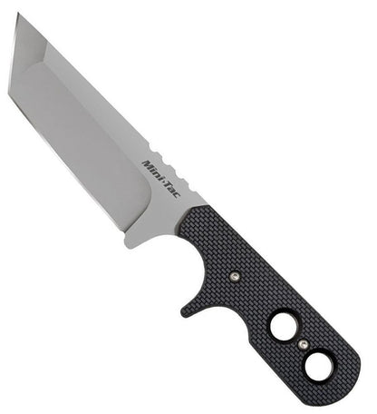 Cold Steel Mini Tac Tanto Knife, Fixed Blade, Secure-Ex Sheath #49HTF