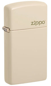 Zippo Slim Flat Sand Finish Base Model with Logo Windproof Lighter #49528ZL
