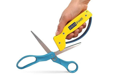 AccuSharp Classic ShearSharp Scissor Sharpener, Yellow/Blue #002C