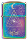 Zippo Eye of Providence Pyramid, Multicolor Finish, Windproof Lighter #49061