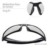 Uvex Hypershock Safety Glasses Brown Frame with Espresso Anti-fog Lens #S2961HS