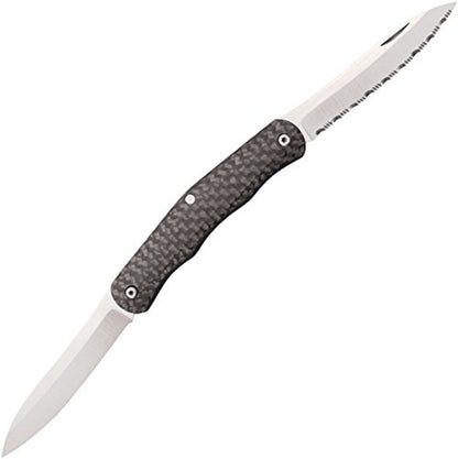 Cold Steel Lucky Dual Blade Knife, Carbon Fiber #54VPN