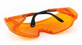 Uvex Ultra-spec 2000 Wrap-around Glasses, Orange Frame #S0360X