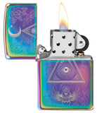 Zippo Eye of Providence Pyramid, Multicolor Finish, Windproof Lighter #49061
