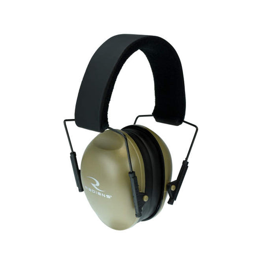 Radians Lowset 21 Earmuff, Tan/Black, Cushion Earcups Comfort Headband #LS0840CS