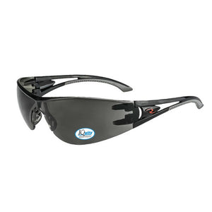 Radians Optima IQUITY Safety Glasses, Black Frame, Smoke Lens #OP1023ID
