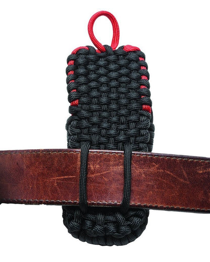 Zippo Nylon Paracord Lighter Pouch w/ Belt Loop, Black, 5mm Rope #40467