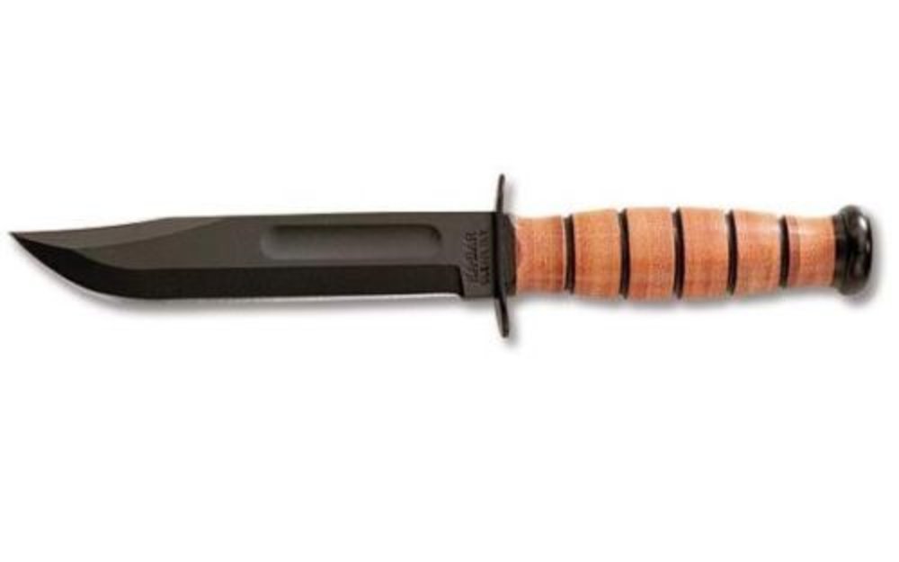 Ka-Bar U.S. Navy, Fighting/Utility Knife, Straight Edge + Hard Sheath #5025