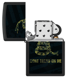 Zippo Dont Tread On Me Design, Black Matte Lighter #48553