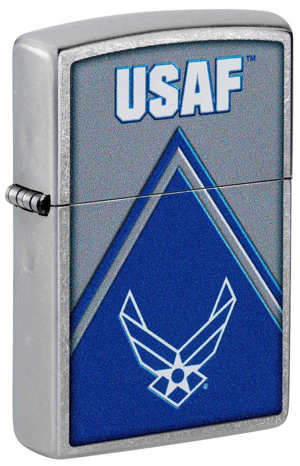 Zippo USA Air Force Logo Design, Street Chrome Lighter #48551