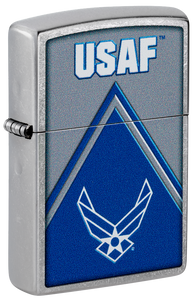 Zippo USA Air Force Logo Design, Street Chrome Lighter #48551