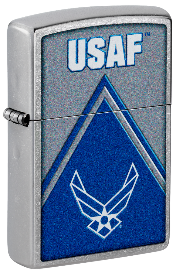 Zippo USA Air Force Logo Design, Street Chrome Lighter #48551