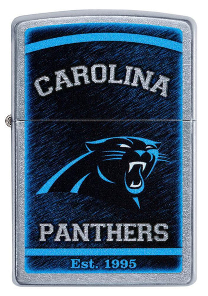Zippo NFL Carolina Panthers Football Team, Street Chrome Finish Lighter #29936