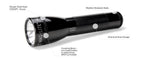 MAGLITE Incandescent 3-Cell Flashlight, 63 Lumens, Black #ML25IT-3016