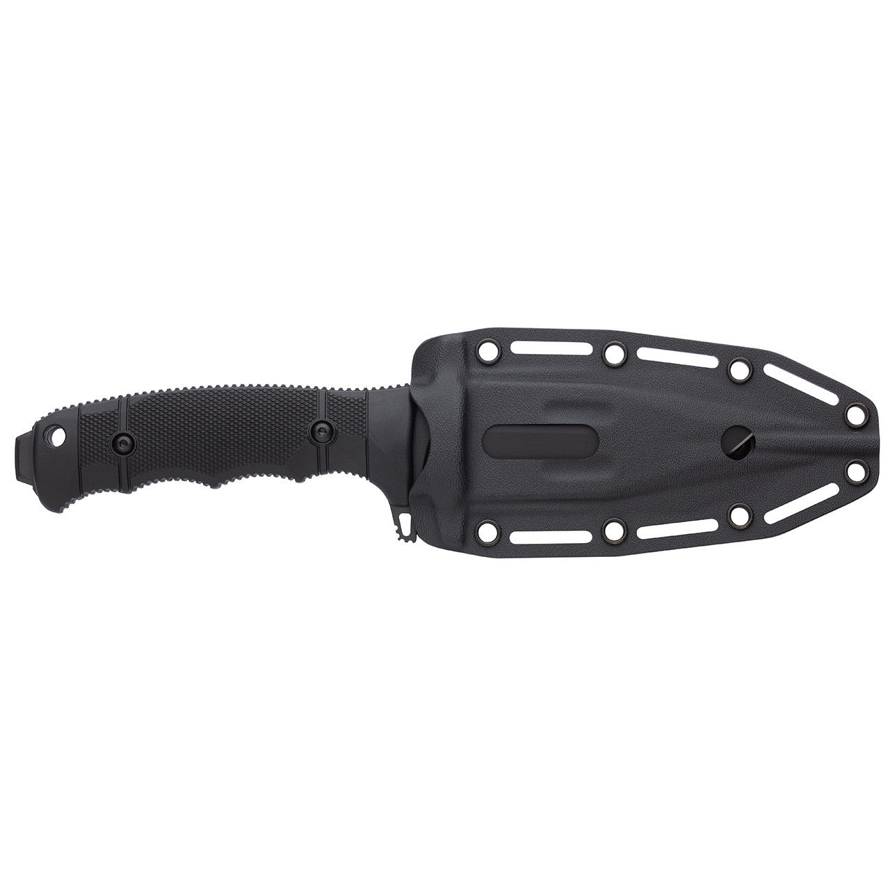 SOG Seal FX Fixed Blade Knife, Clip Point, Serrated, Black #17-21-01-57