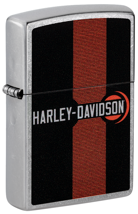 Zippo Harley Davidson Stripe Design, Street Chrome Lighter #48604