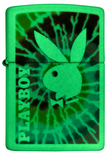 Zippo Playboy Logo, Trippy Glow-in-the-Dark Lighter #48373