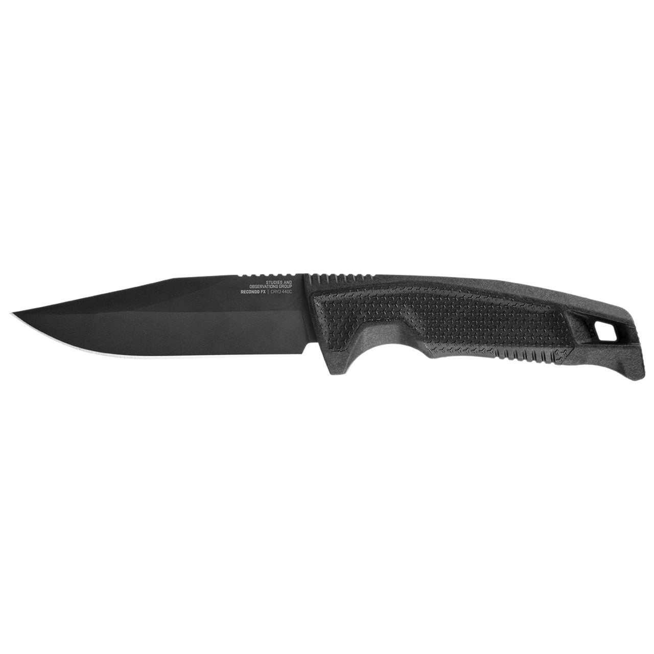 SOG Recondo FX Fixed Blade Straight Edge Knife, Black #17-22-01-57