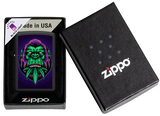 Zippo Cannabis Gorilla Black Light Design, Black Matte Lighter #48585