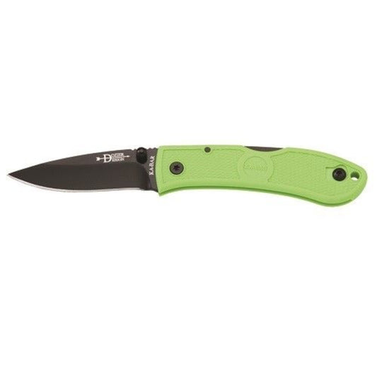 KA-BAR Mini Dozier Folder, Zombie Green, Straight Edge #4072ZG