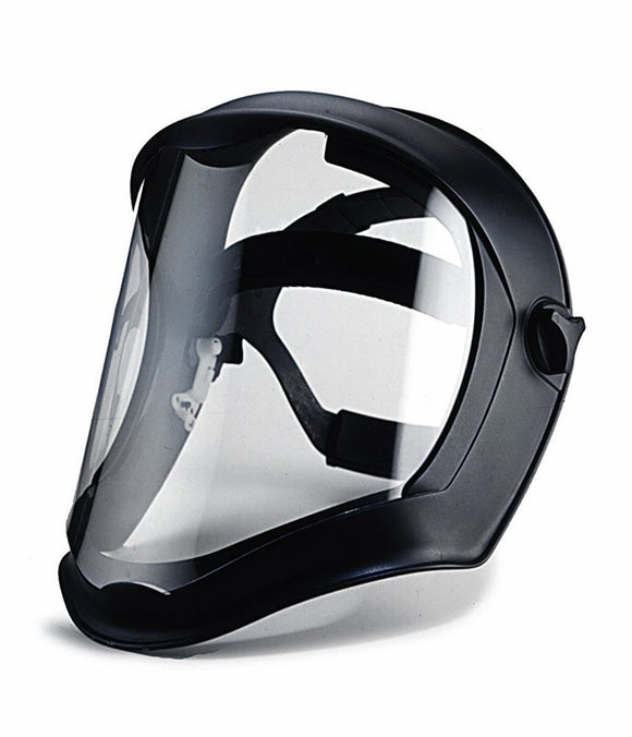 Uvex Bionic Shield, Black Matte Shell, Clear, with Suspension #S8510