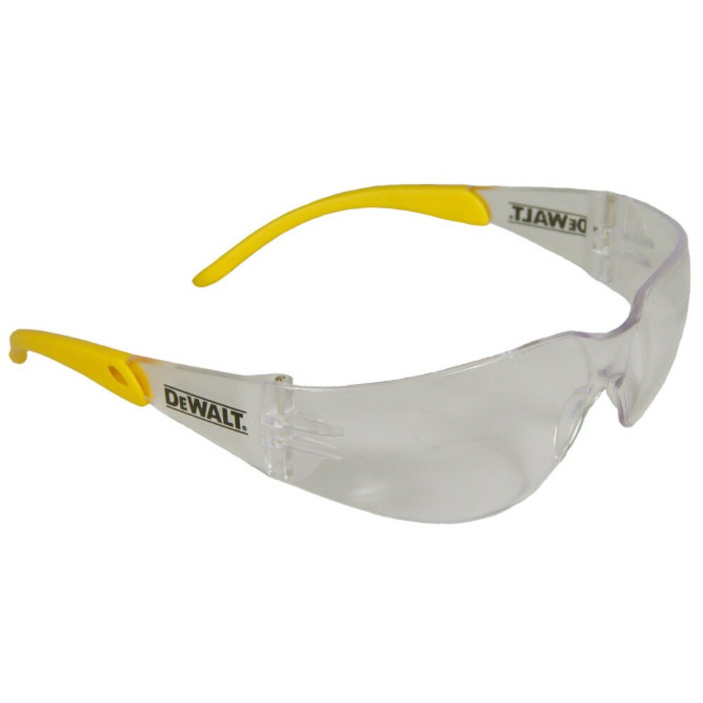DeWalt Protector Safety Glasses, Yellow Frame, Inside/Outside Lens #DPG54-9D