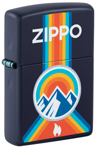 Zippo Outdoor Mountain Design, Navy Matte Lighter #48639