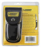 Lansky Easy Grip Knife + Nylon Sheath, Ambidextrous Lockback Design #LKN030