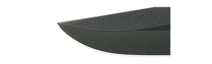 KA-BAR Black Fighter Fixed Blade Knife, Serrated, Leather/Cordura Sheath #1271