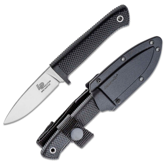 Cold Steel Pendleton Mini Hunter, Black, AUS 10A Steel, Blister Pack #36LPMFZ