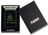 Zippo Dont Tread On Me Design, Black Matte Lighter #48553