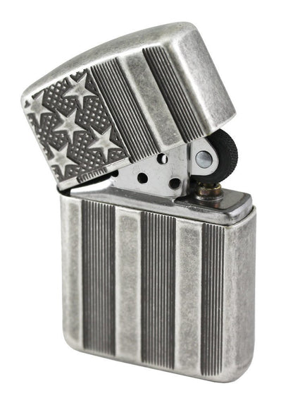  Zippo ZO28973 Armor Pocket Lighter, Antique Silver Plate :  Health & Household