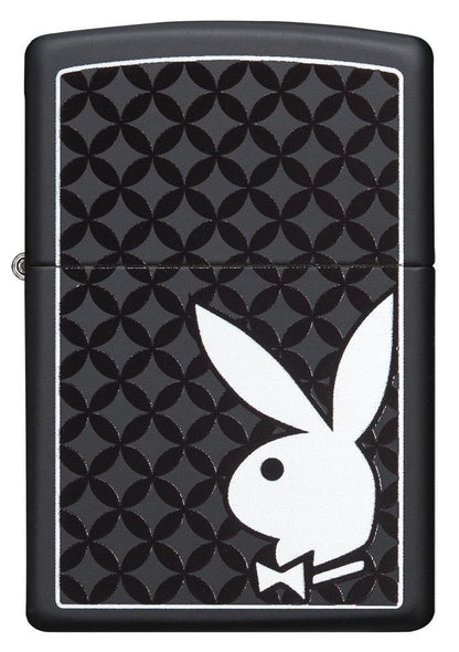 Zippo Playboy Bunny Logo Lighter, Black Matte #29578