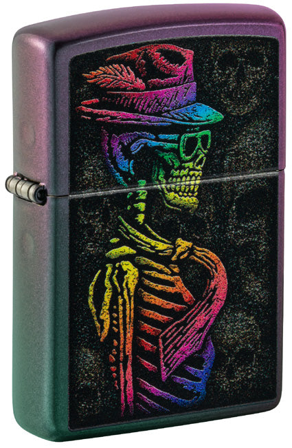 Zippo Skeleton Gentleman, Iridescent Finish Lighter #48192