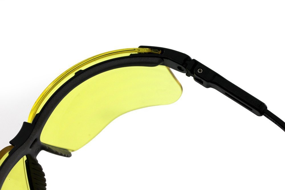 Howard Leight Genesis Shooting Glasses, Black Frame, Amber Anti-Fog Lens #R-03571