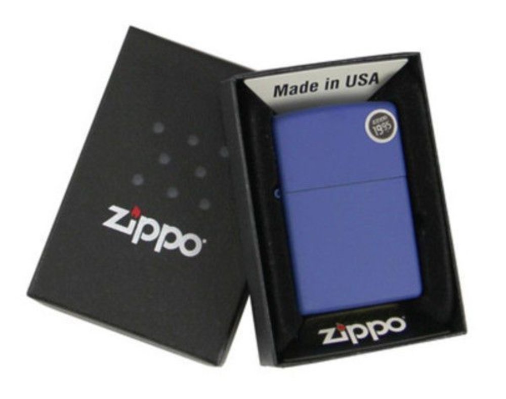 Zippo Classic Royal Blue Matte, Genuine Windproof Lighter #229