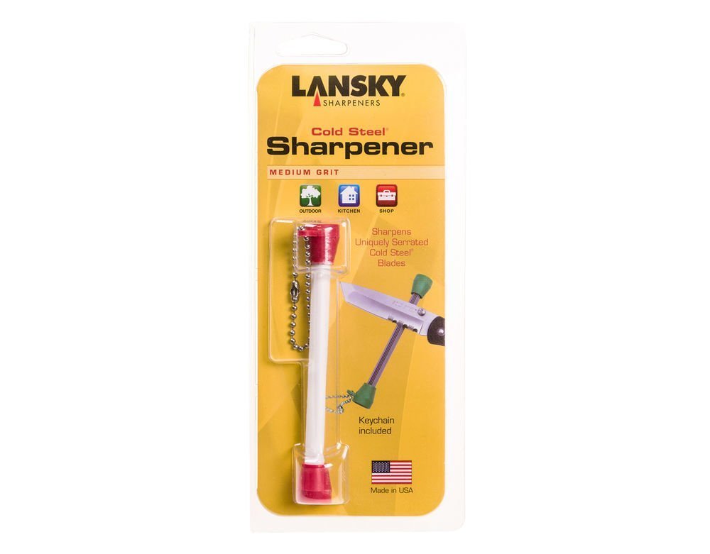 Lansky Cold Steel Knife Sharpener Medium Grit Keychain Included #LTRCS