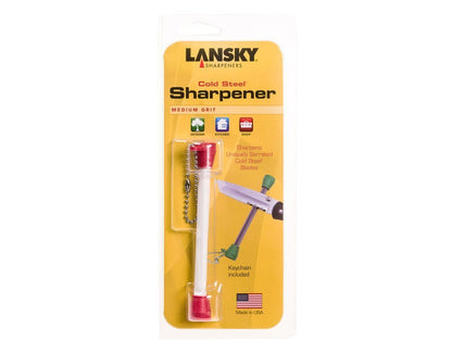 Lansky Cold Steel Knife Sharpener Medium Grit Keychain Included #LTRCS