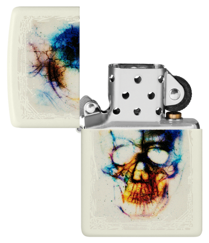 Zippo Smokey Skull Design, Glow-In-The-Dark Lighter #48563