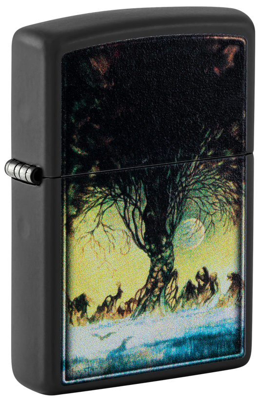 Zippo Frank Frazetta Swamp Design, Black Matte Lighter #48376