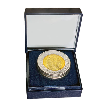King Tut Egyptian One Pound Coin, 2-Pack + Presentation Box #TUTCOIN_2