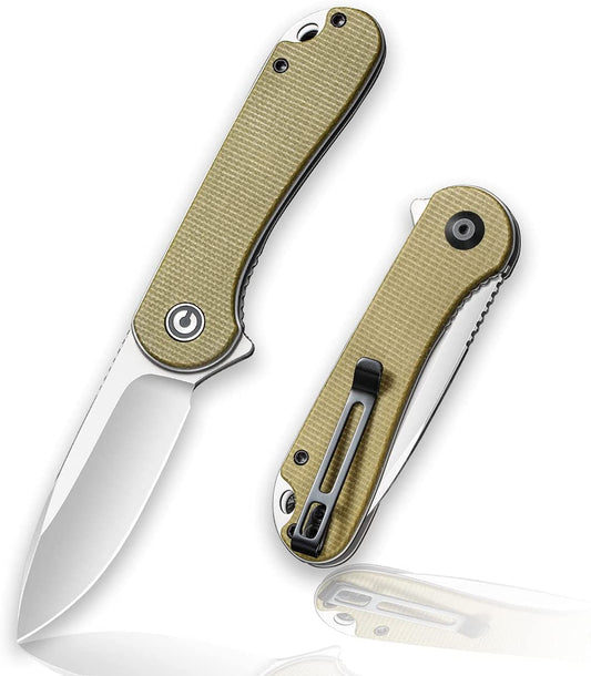 CIVIVI Elementum Knife, Olive Micarta Handle #C907S