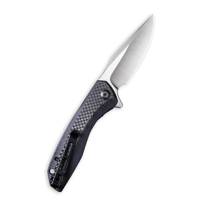 CIVIVI Baklash Twill Carbon Fiber Black Handle, Satin Finished Blade #C801D